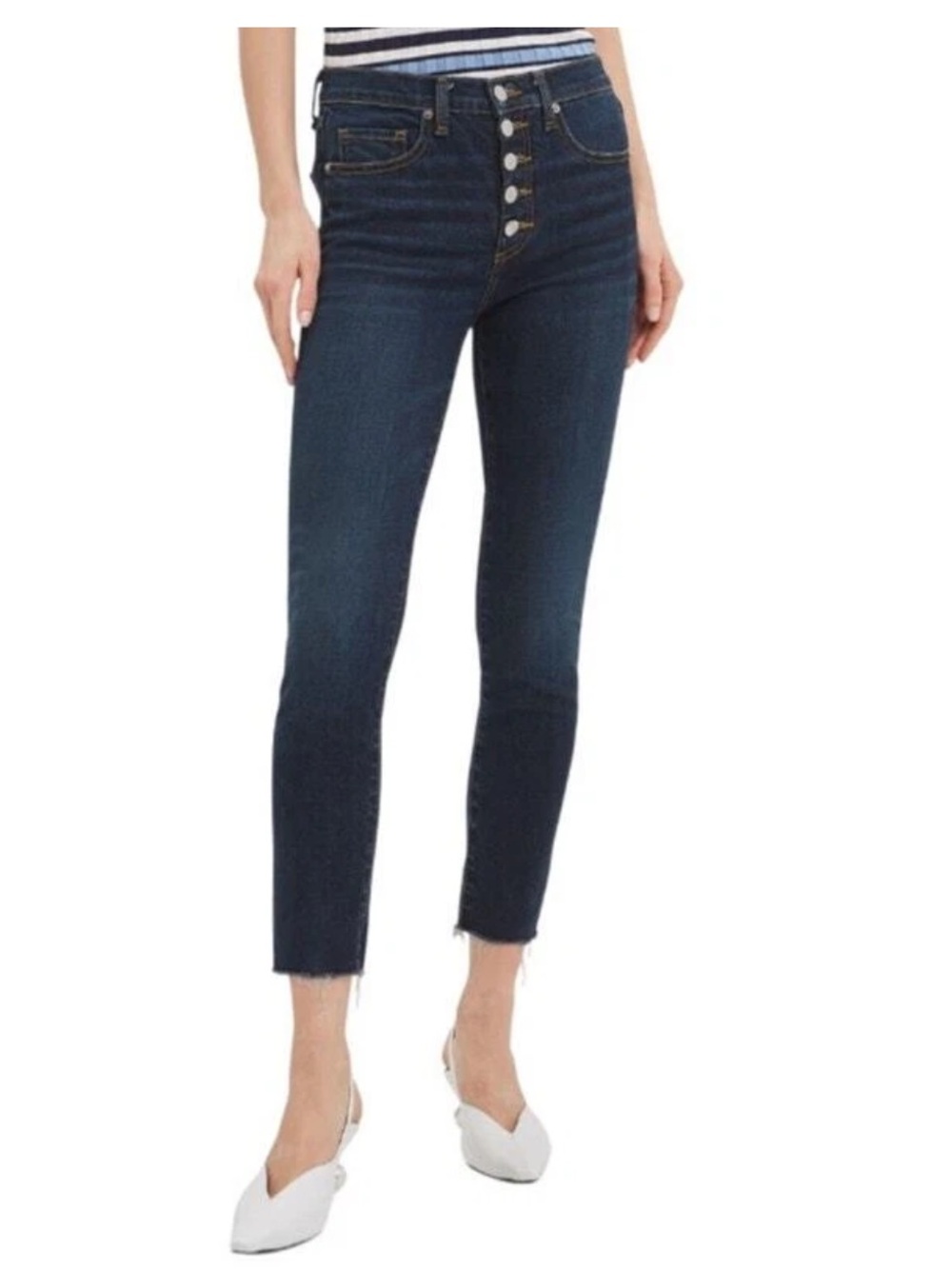 Veronica Beard Dark Blue Skinny Jeans